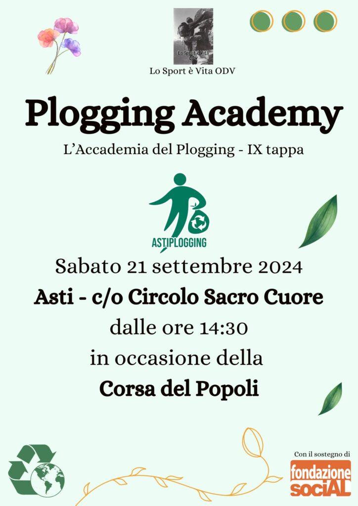 Plogging Academy Sacro Cuore